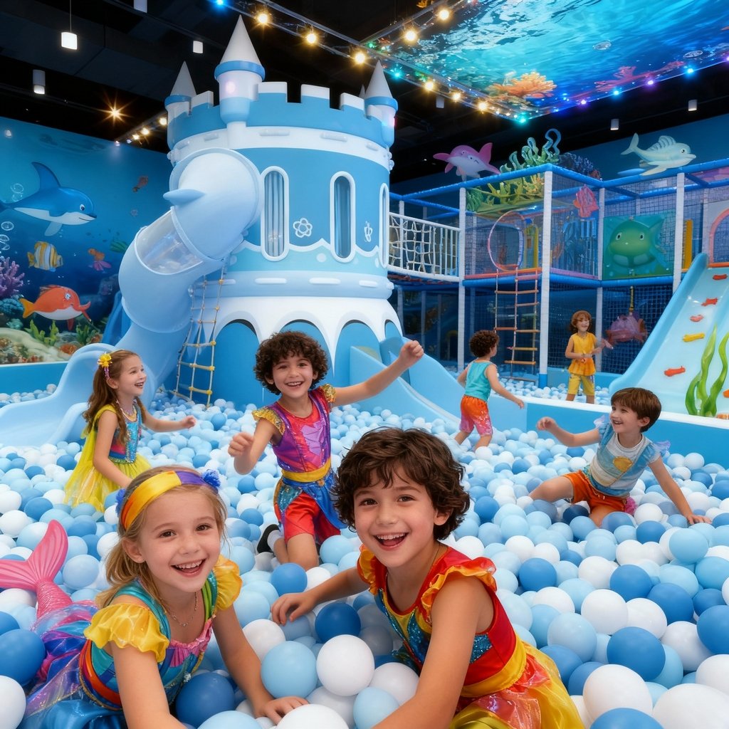 Pastel Castle Soft Play Set